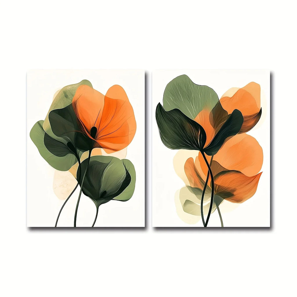 Floral Canvas Set — Set of 2