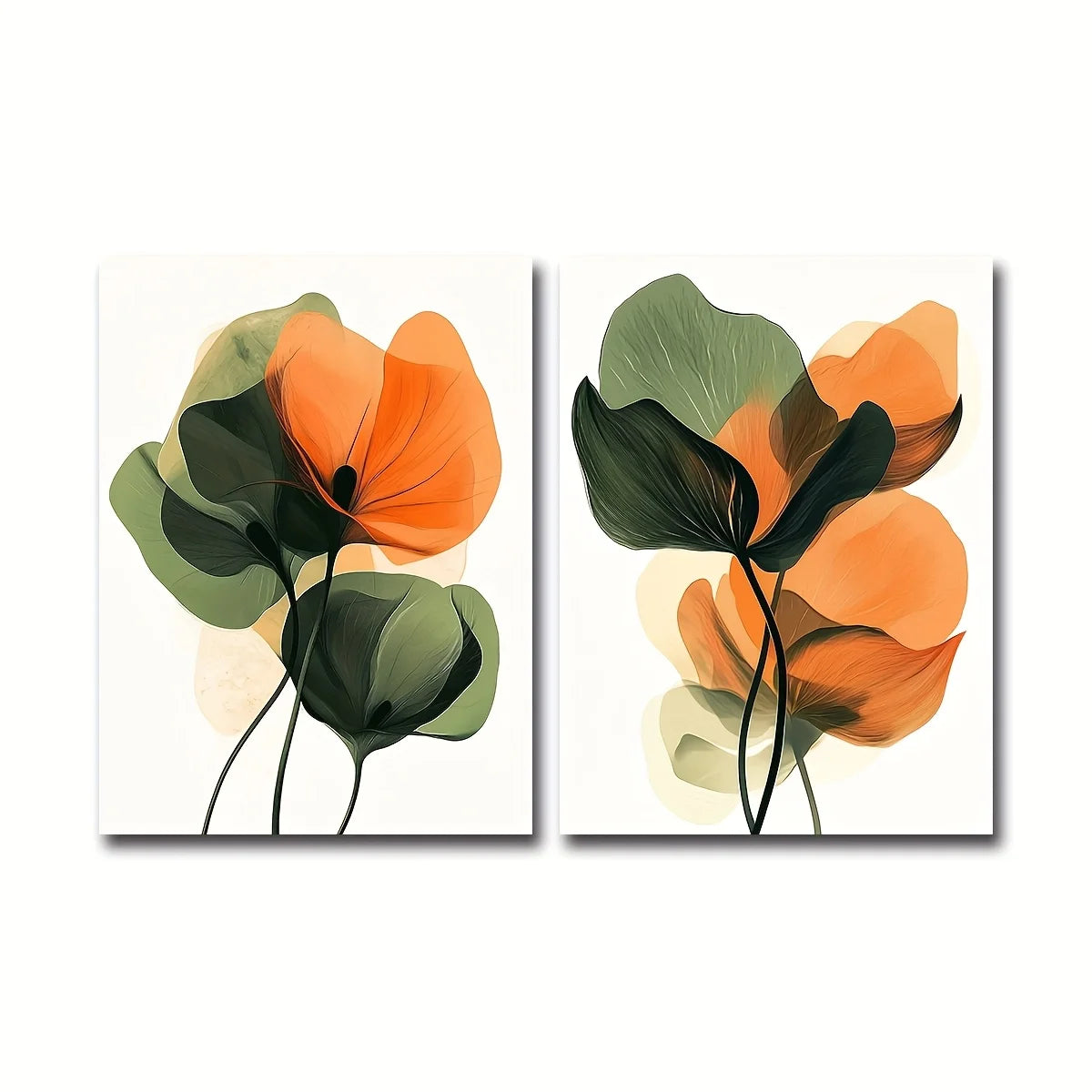 Floral Canvas Set — Set of 2