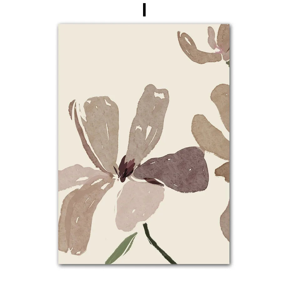 Girl with Botanicals Canvas