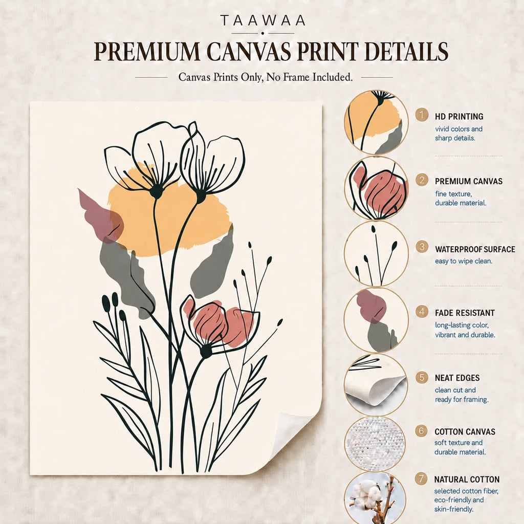 Floral Line Art Print