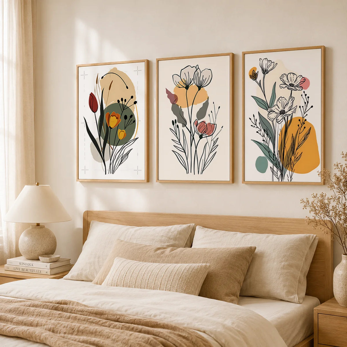 Floral Line Art Print