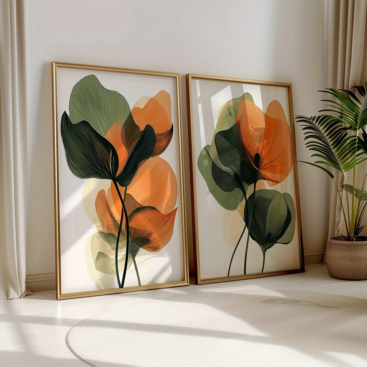 Floral Canvas Set — Set of 2