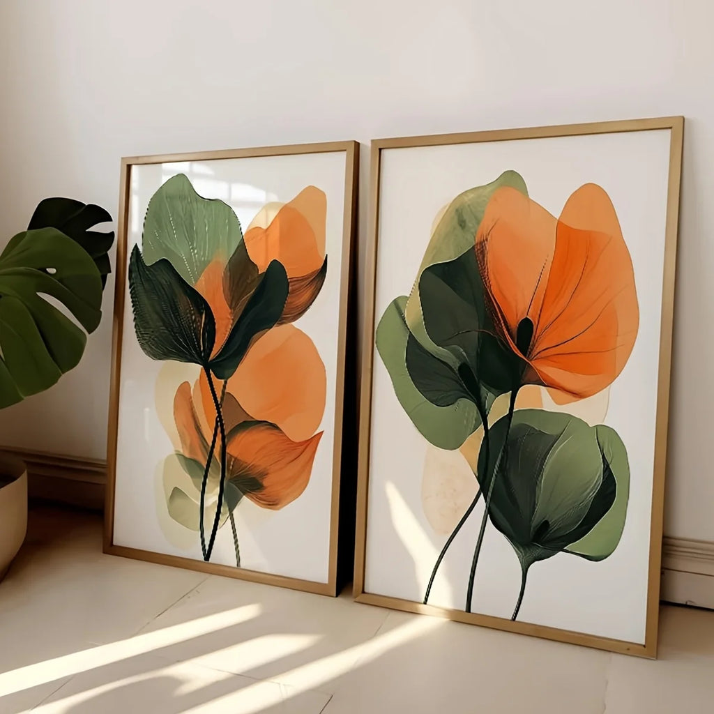 Floral Canvas Set — Set of 2